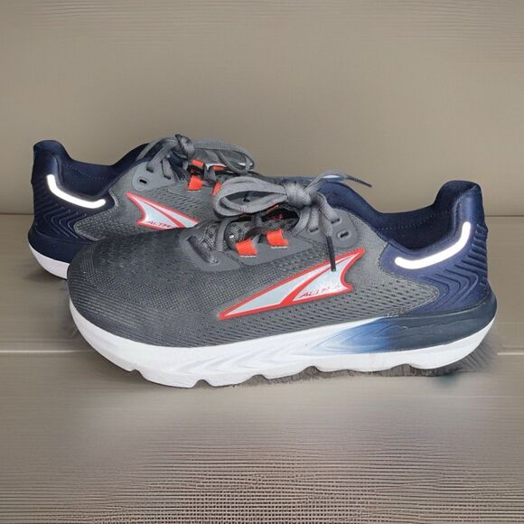 Altra Provision 7 Shoes Mens 10.5 Grey Blue Footshape Zero Drop Running Athletic - Picture 2 of 9
